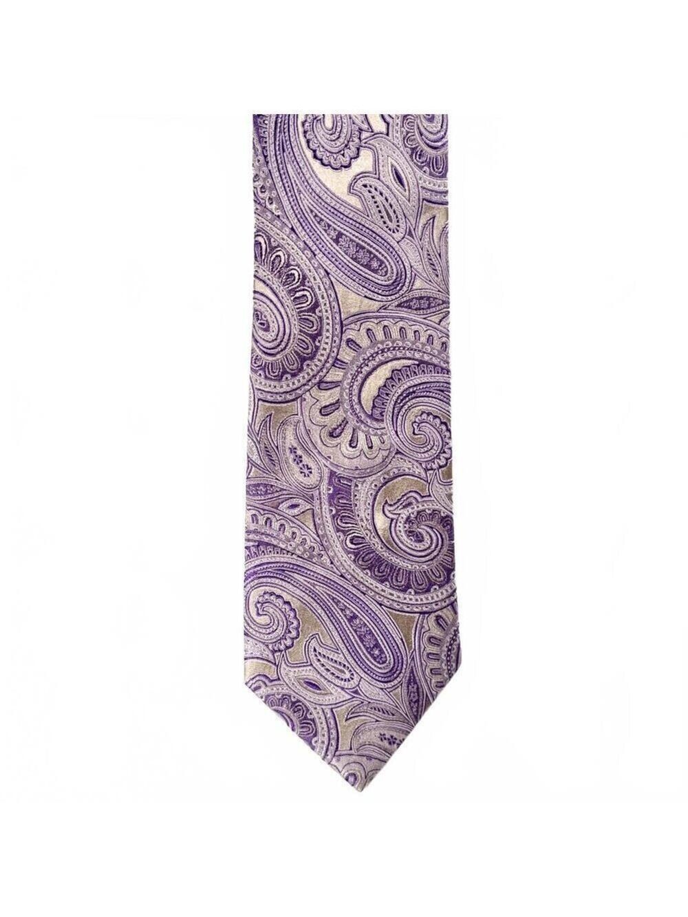 Geoffrey Beene 100% Silk Sheen Purple Tie